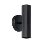 Eglo Wandleuchte Portillo Stahl Schwarz Up & Down | Geeignet für 2x GU10